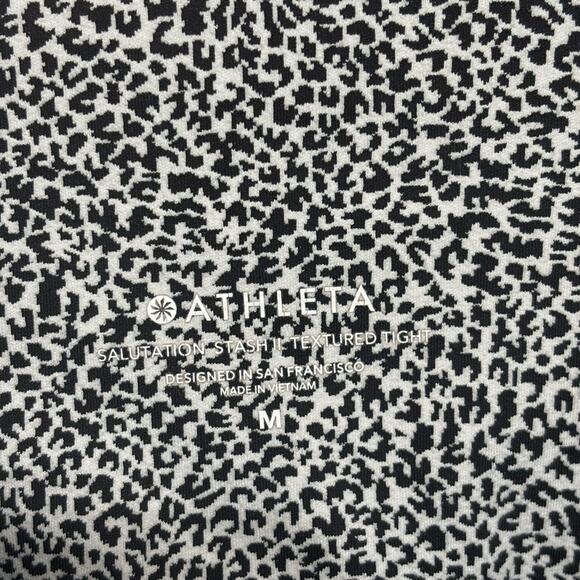 Athleta Salutation Stash II Textured 7/8 Tight in Leopard Print - Size M - Picture 6 of 8